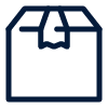 delivery box with motion lines representing fast shipping for 11 package deliveries