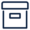 storage box icon representing organization tip for 10 items