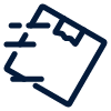 blue box with a lid representing packaging for 6 items