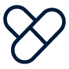 two overlapping adhesive bandages in a heart shape symbolizing care health and healing for four types of injuries